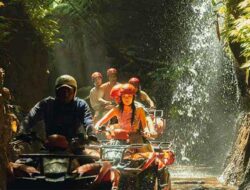 ATV Ride Through Long Tunnel and Waterfall in Bali